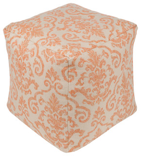 Damara Pouf 18x18x18 - Mediterranean - Floor Pillows And Poufs - by Surya