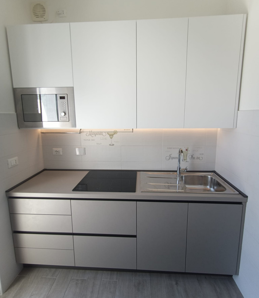 Cucina Utopia Seta e Laccato Opaco Bianco