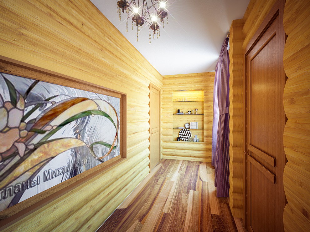 Бревенчатый дом с баней