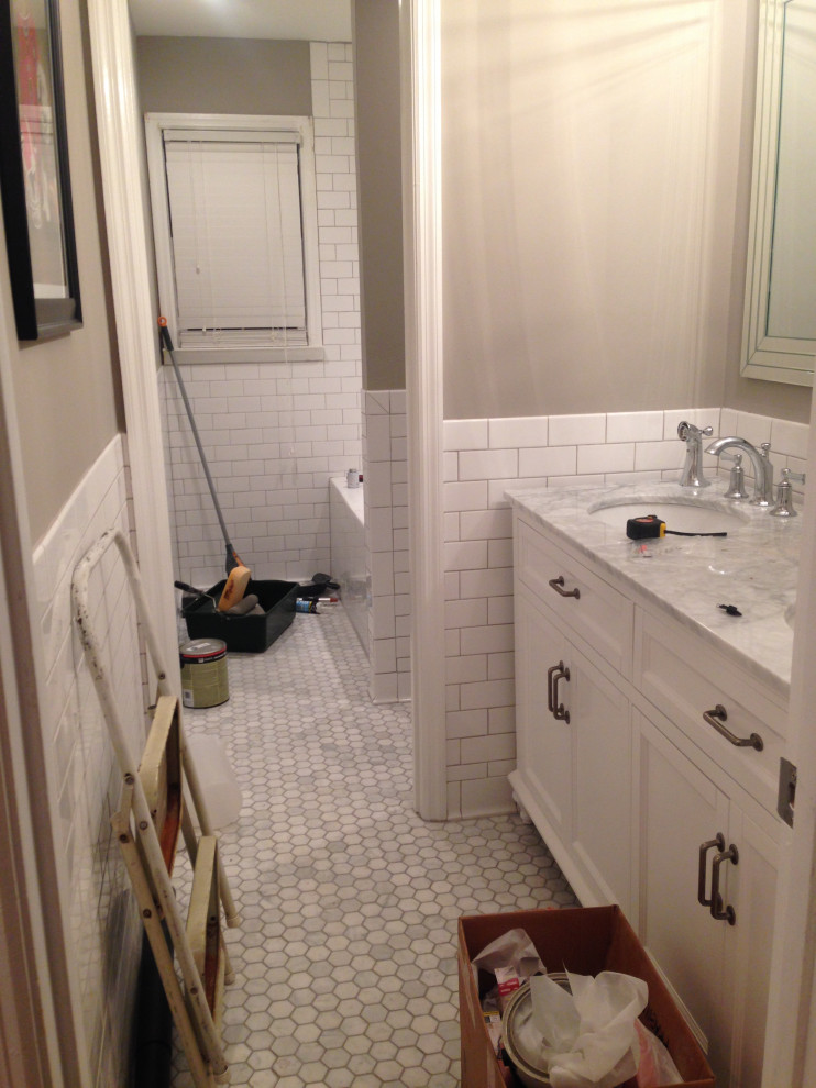 White & Chrome Bathroom
