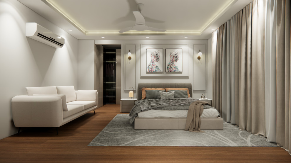 Photo of a contemporary bedroom in Other.