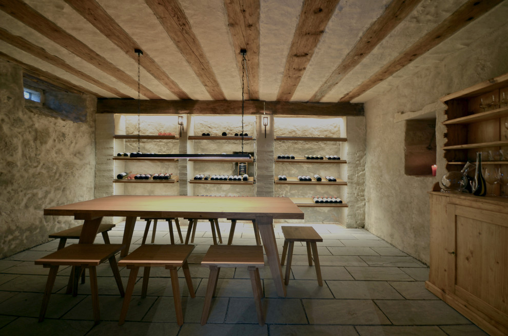 Inspiration for a country wine cellar in Other.