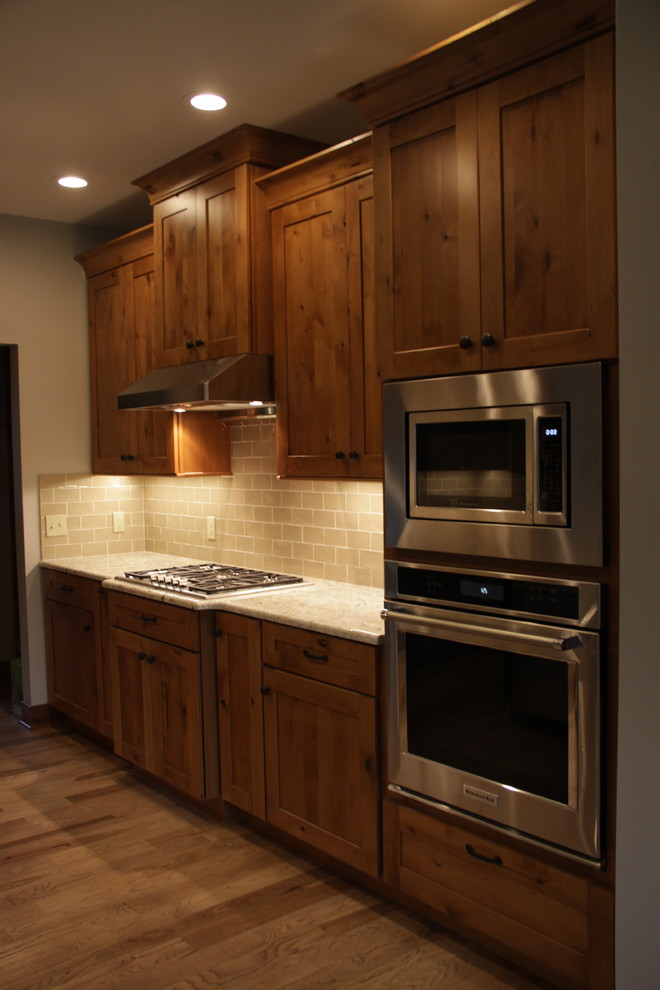 Example of a mountain style kitchen design in Grand Rapids