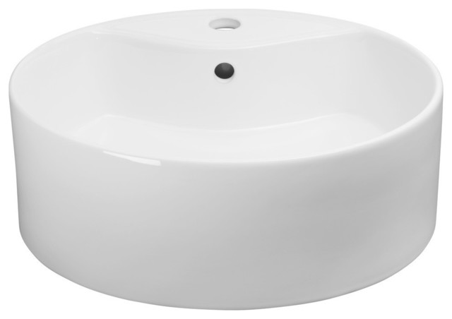 Ronbow Bathroom Sinks ronbow essentials vault 18" round ceramic vessel bathroom sink Ronbow Bathroom Sinks ronbow essentials vault 18" round ceramic vessel bathroom sink
