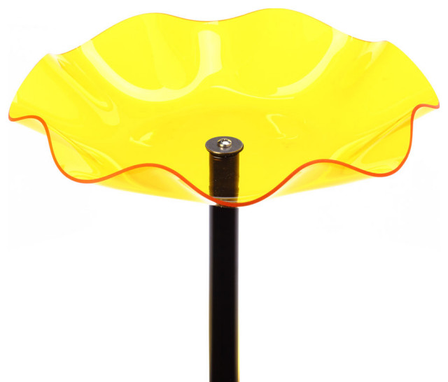 Pole Mounted Acrylic Bird Bath Contemporary Bird Baths by Birds