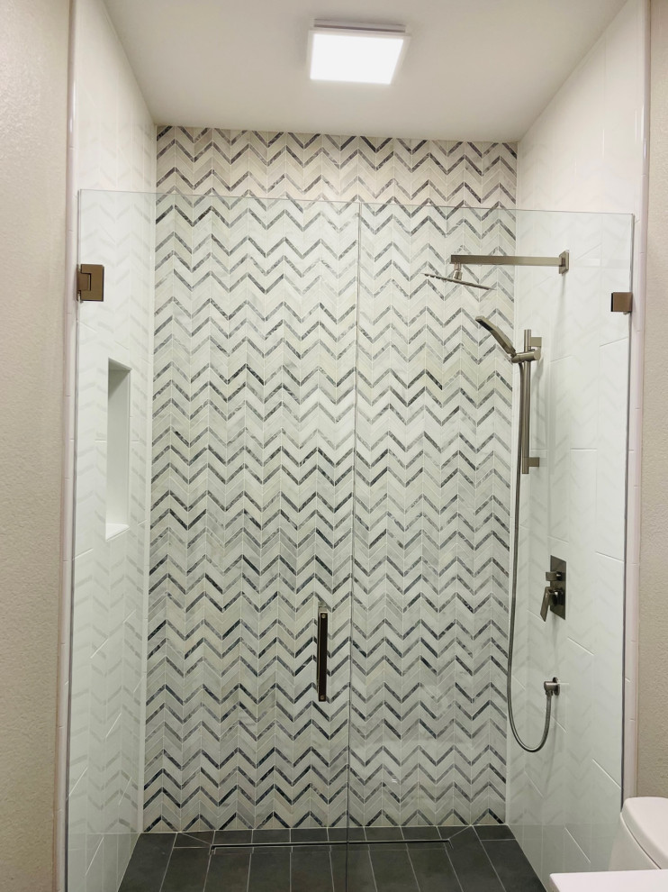 Roseville Chevron Guest Bath