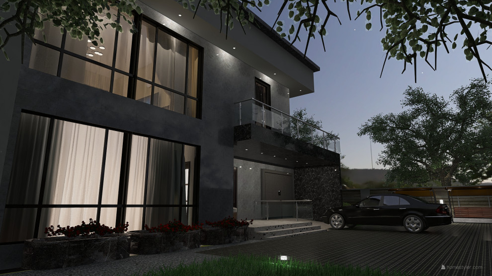 Коттедж 2-эт_ интерьер +экстерьер