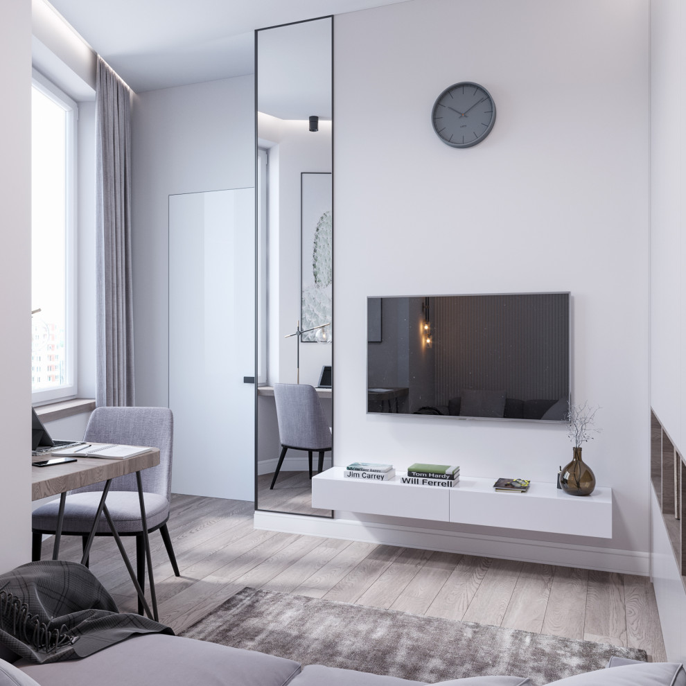 Минимализм с яркими акцентами.