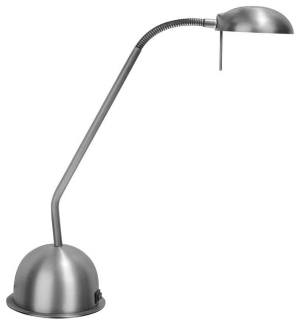 Satin Chrome One-Light Adjustable Reading Lamp