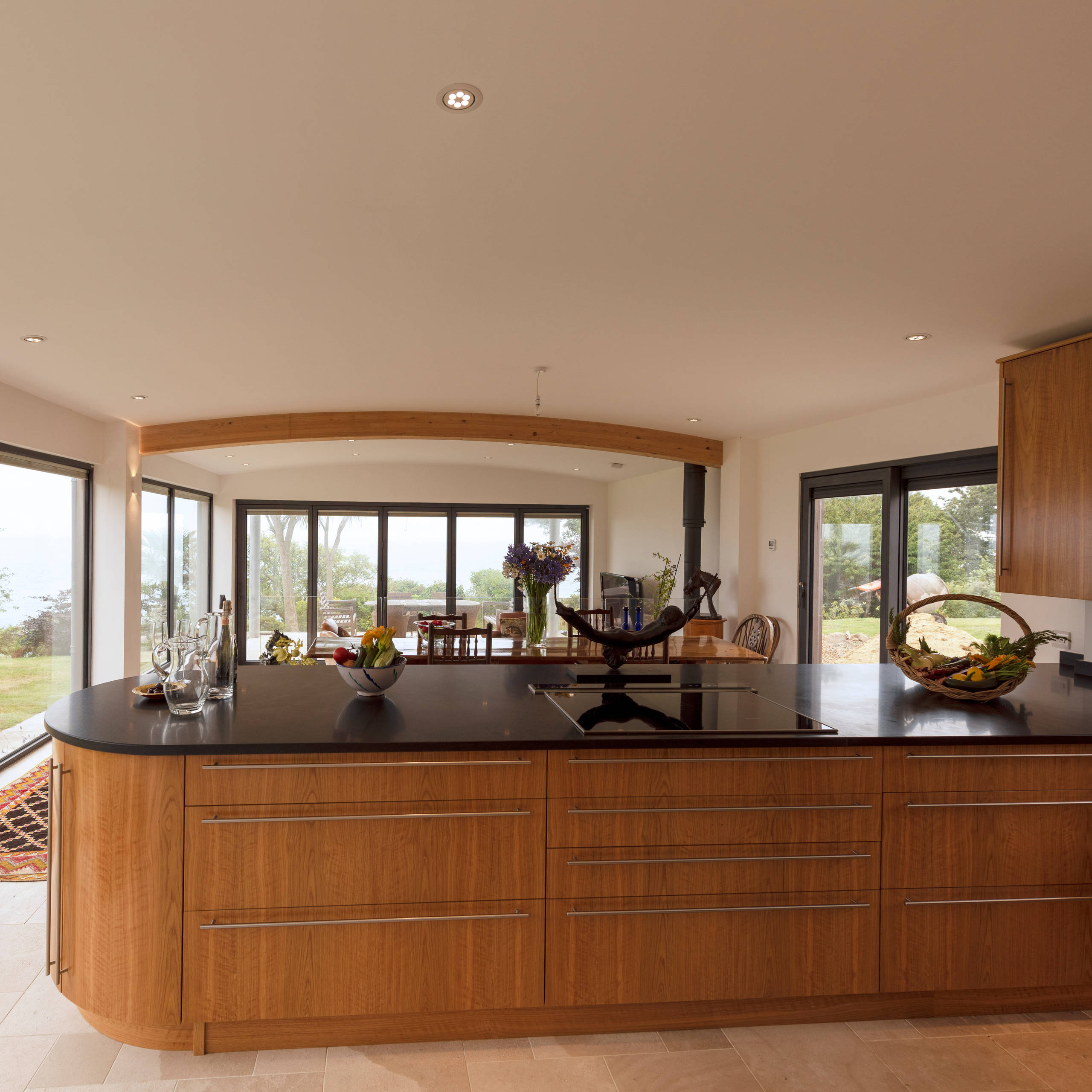 Isle of Wight Golden Oak Kitchen designed and Made by Tim Wood