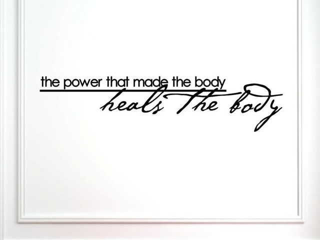 The Power That Made The Body Heals The Body, Wall Decor Stickers