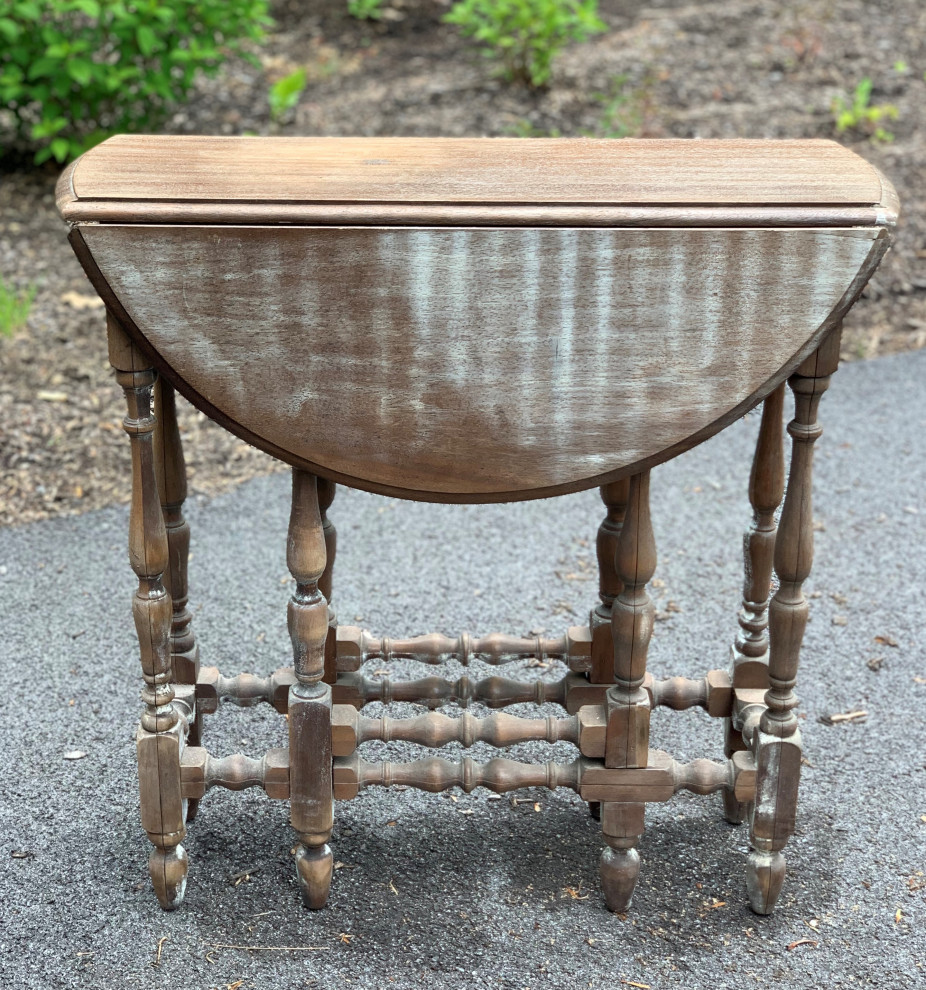 Inspiration for refinishing antique (?) drop leaf/gate leg table?