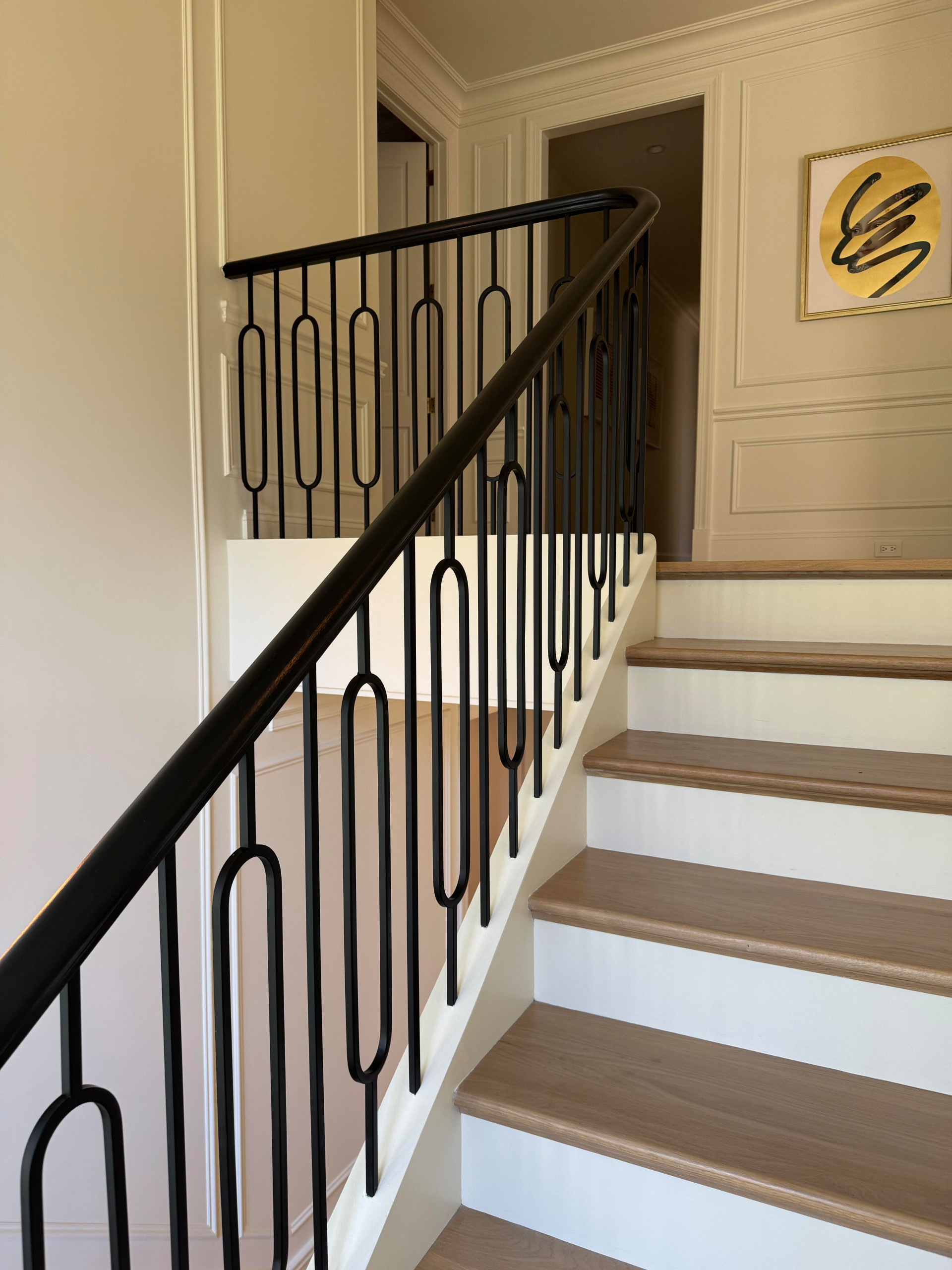 134_Stunning Straight Stair with an Elliptical Twist, McLean, VA 22101
