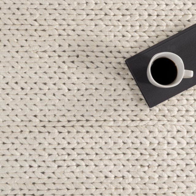 Chunky Cable Rug nuLOOM Braided Wool Hand Woven Chunky Cable Rug, 4'x6' - Scandinavian ...
