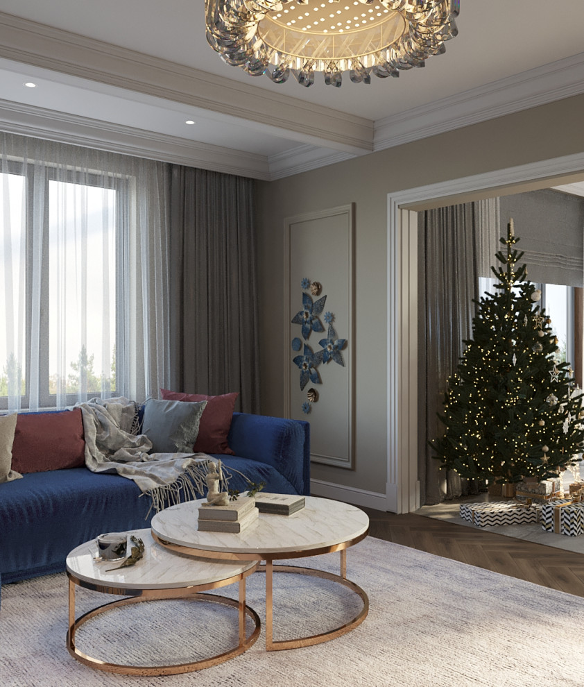 Загородный двухэтажный дом