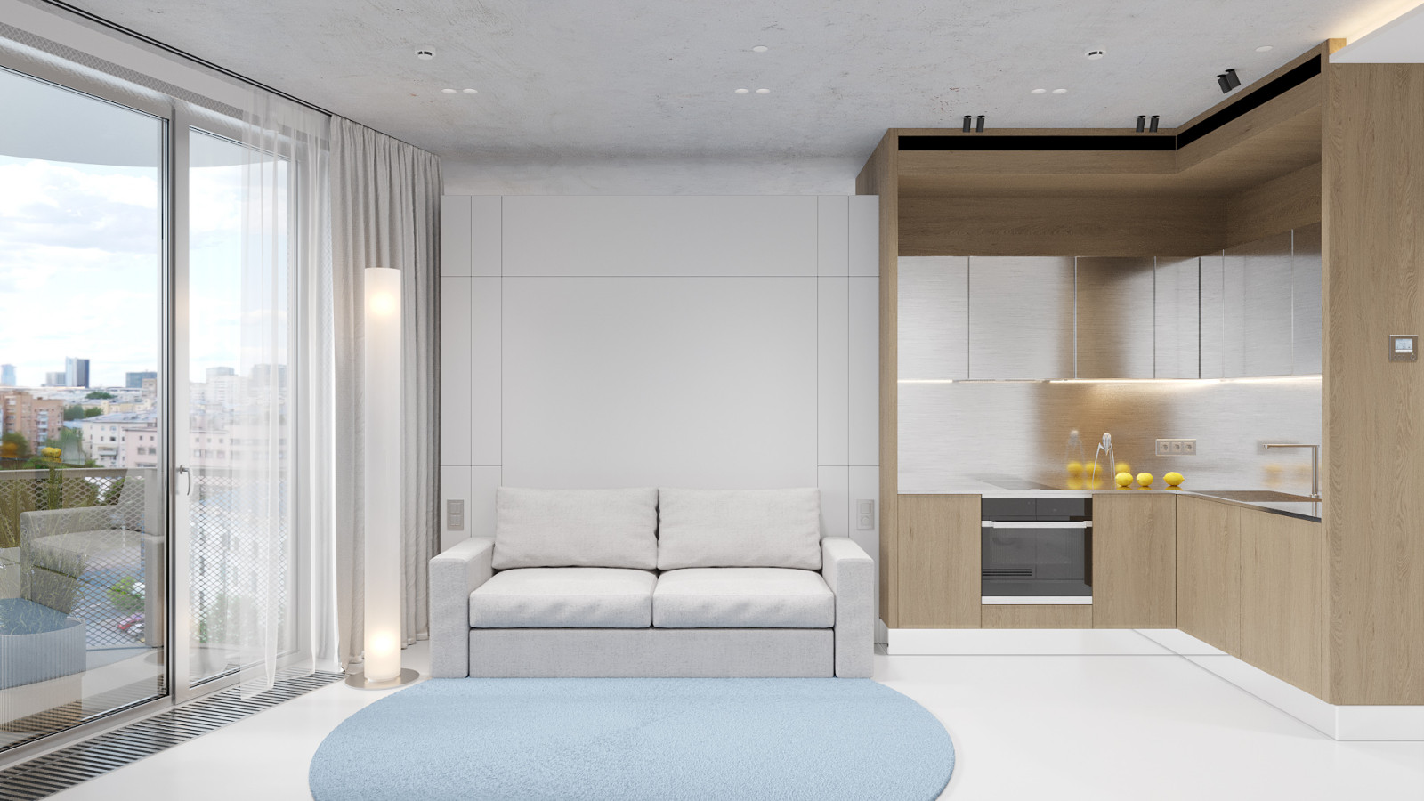 Апартаменты ЖК Логос на Тульской, 33 кв.м 2023 год