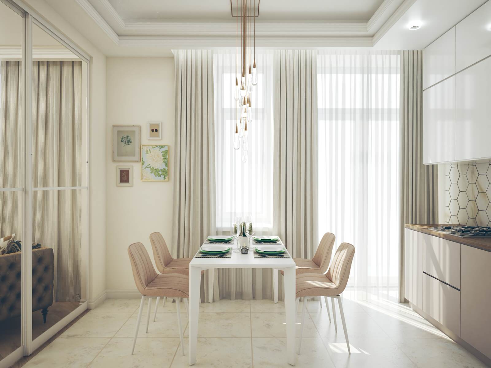 Неоклассика в 69 кв м