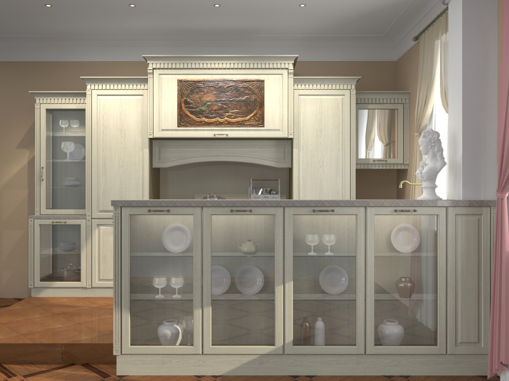 Дизайн кухонного гарнитура квартиры в Москве