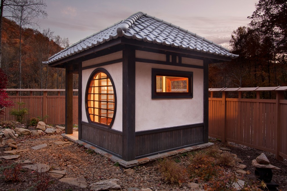 Design ideas for a small asian detached shed and granny flat in Other.