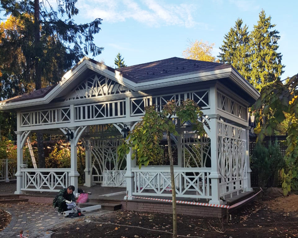 Благоустройство территории загородного дома в поселке Трувиль