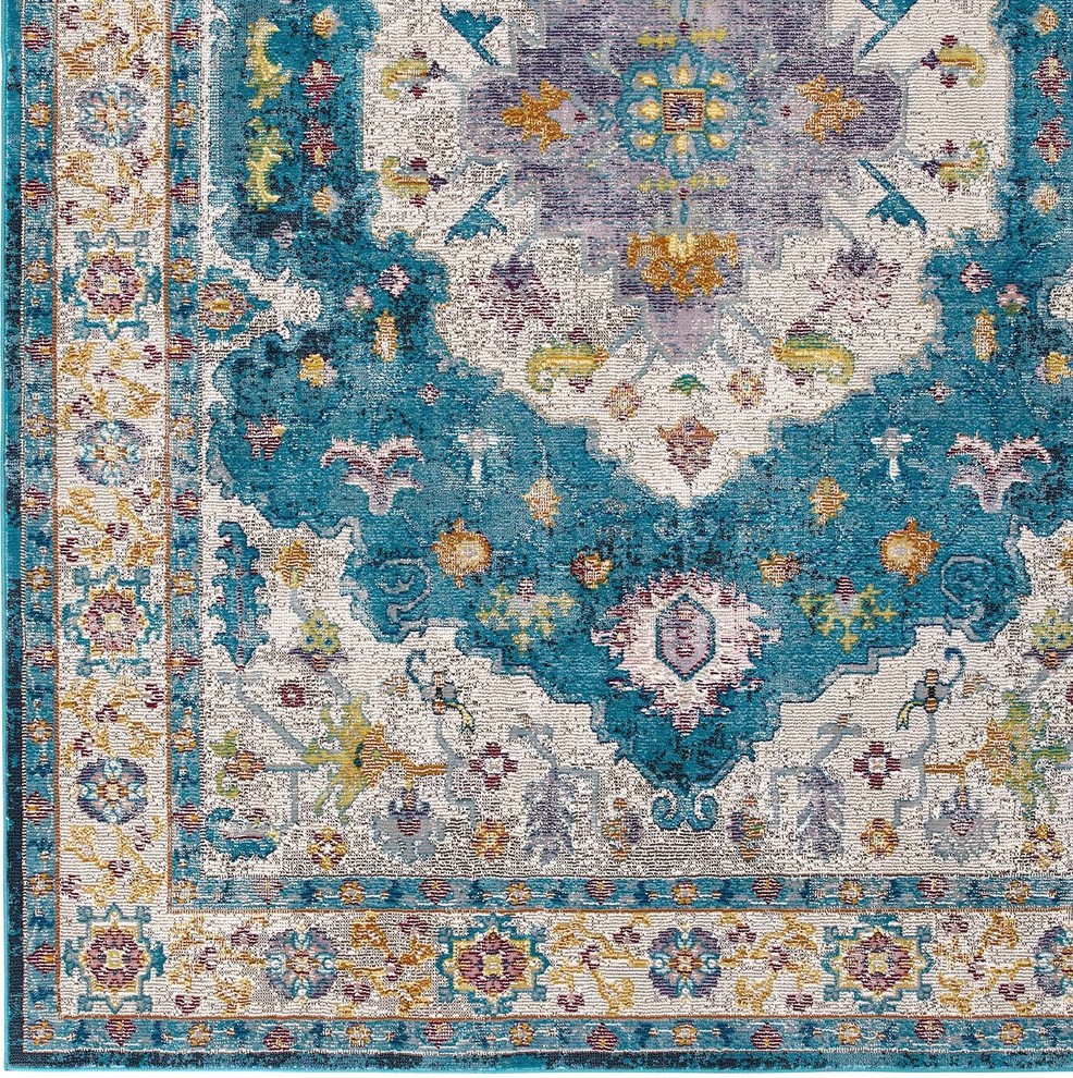 Success Anisah Distressed Vintage Floral Persian Medallion 8x10 Area Rug