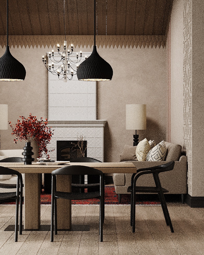 Загородный дом в русском стиле