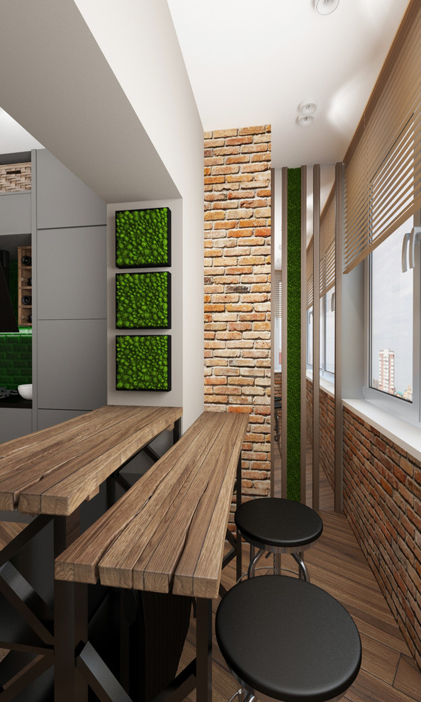 Кухня в стиле лофт ул. Молодежная (г. Новороссийск)