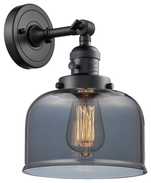 1 Light Large Bell 8 Sconce W High Low Off Switch 1 Light Large Bell 8 Sconce W High Low Off Switch