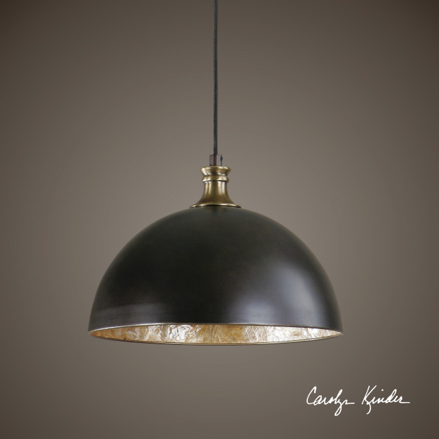 Uttermost Placuna 1-Light Pendant, Bronze
