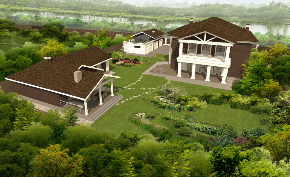 Коттедж 290 м² с баней и гаражом в пос. Филино, Московская обл.