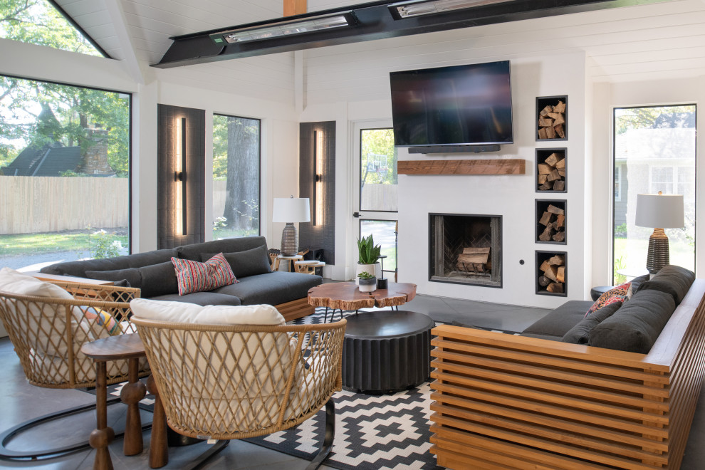 Prairie Village Screen Porch and Interior Transformation