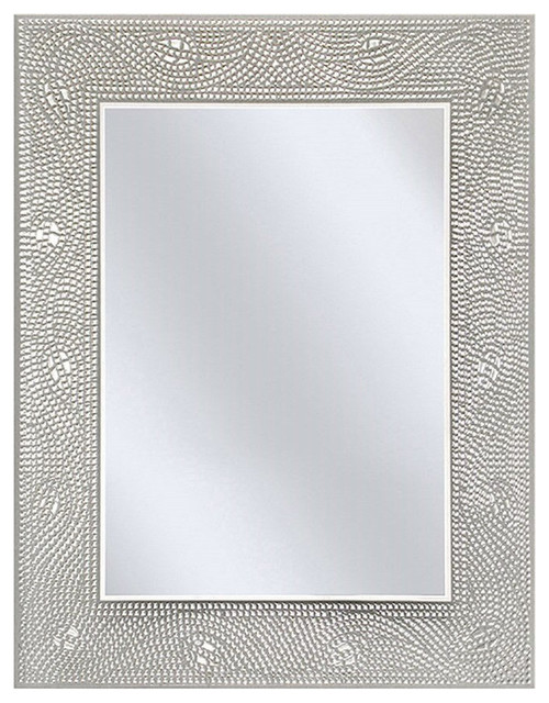 Rectangle Bathroom Vanity Mirror With Mosaic Crystal Fl Motif Rectangle Bathroom Vanity Mirror With Mosaic Crystal Fl Motif Border