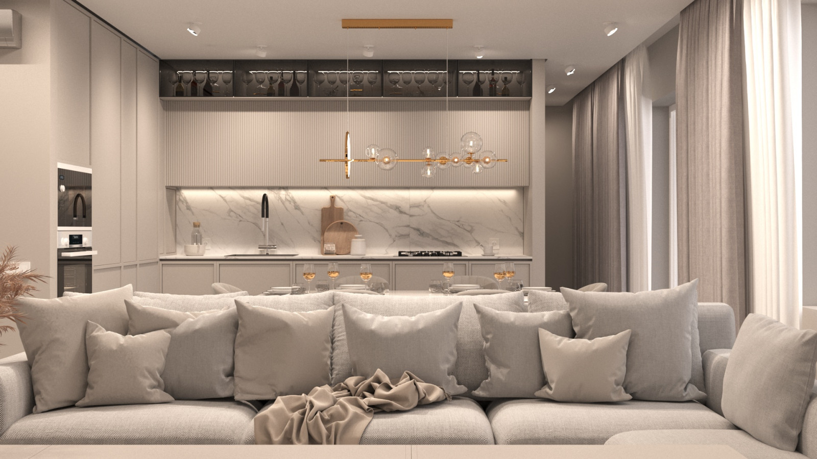 Дизайн 3х комнатной квартиры, ул. Шевченко