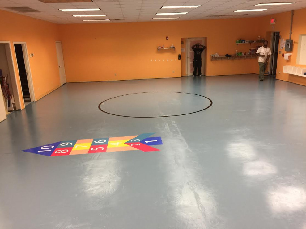 Daycare gym floor