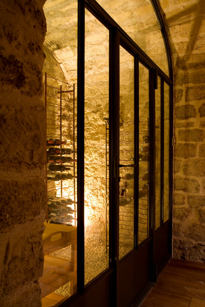 Industrial wine cellar in Paris.