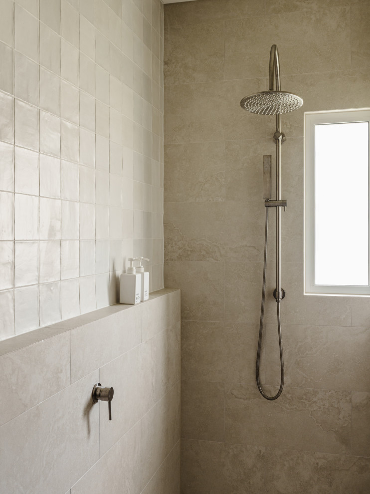 Design ideas for a beach style bathroom in Perth.