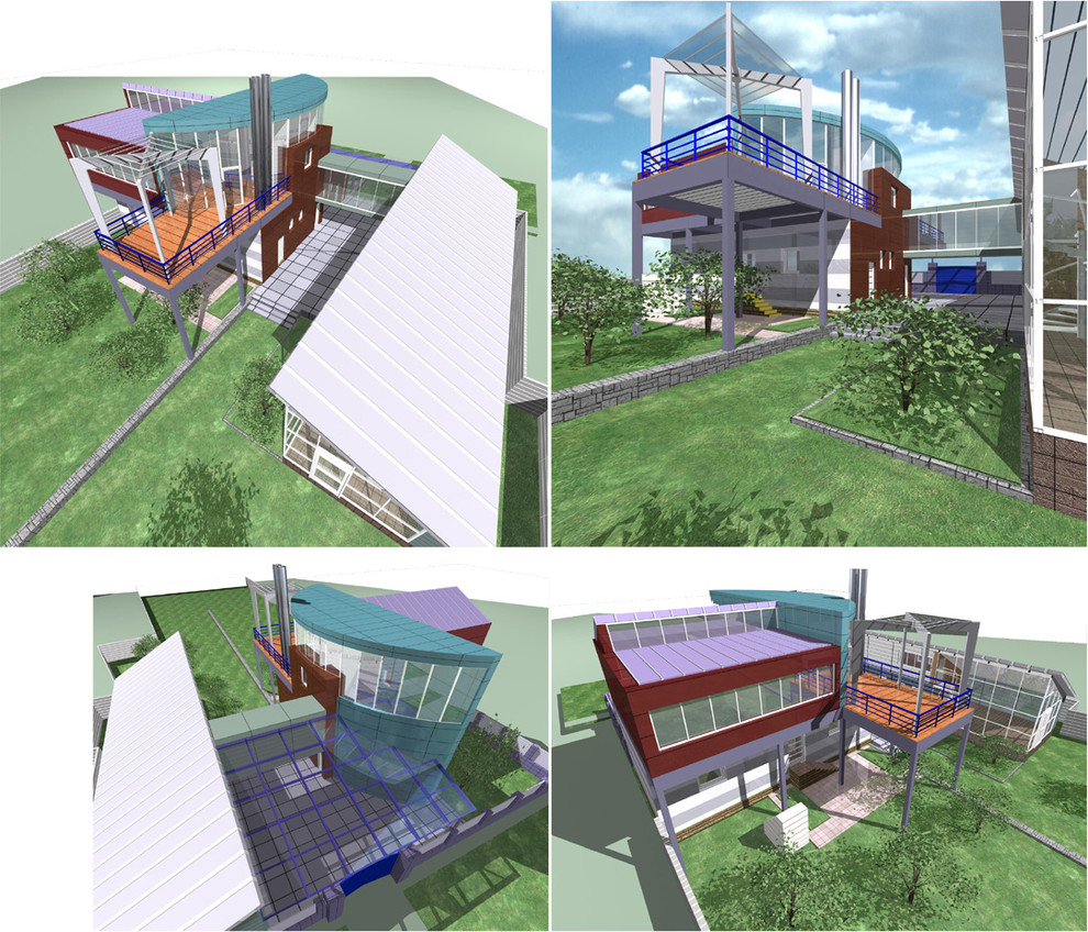Эскизные проекты коттеджей в Свердловской области
