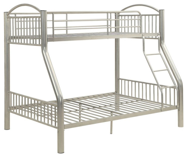 Logan Metal Bunk Bed, Twin/Full Transitional Bunk Beds by iHome