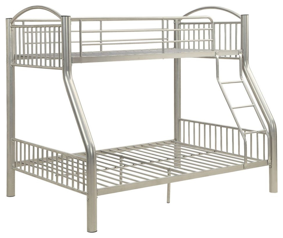 Logan Metal Bunk Bed, Twin/Full Transitional Bunk Beds by iHome