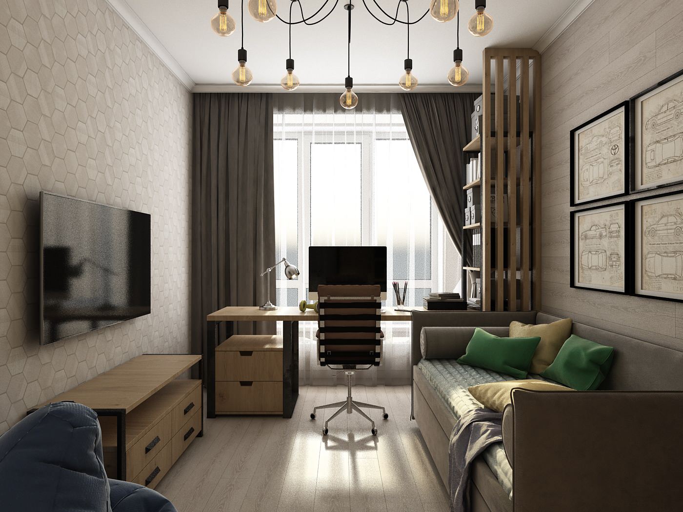 Комната для мальчика-подростка