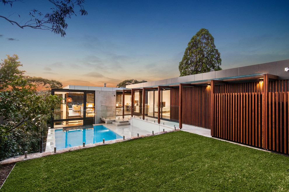 This is an example of a contemporary exterior in Sydney.