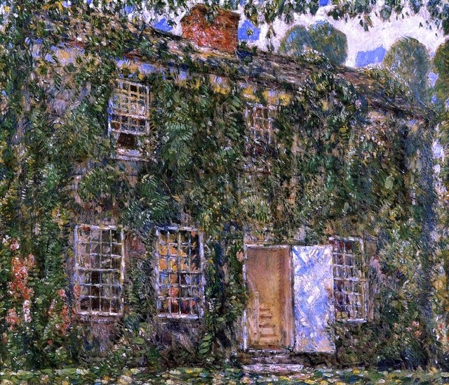 Frederick Childe Hassam A Home Sweet Home Cottage Print