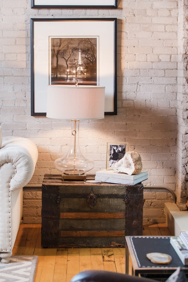 Transitional home design photo in Calgary