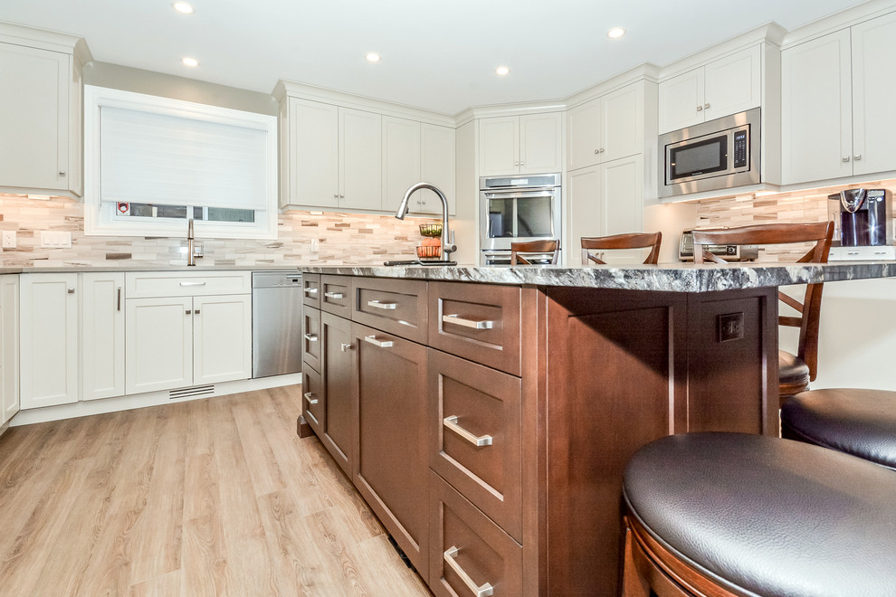 Inspiration for a transitional kitchen remodel in Toronto