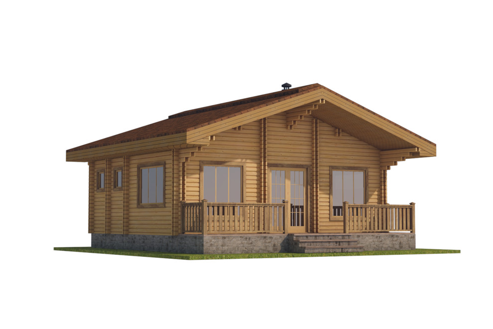 Баня из двойного бруса