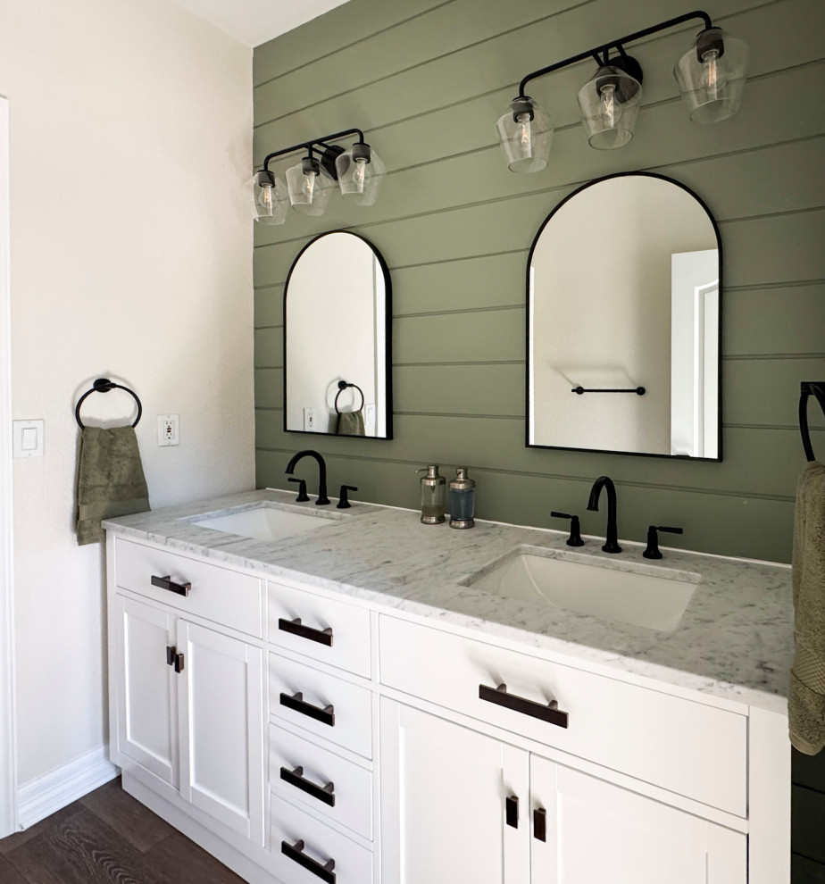 Modern Farmhouse Primary Bath and Guest Bath