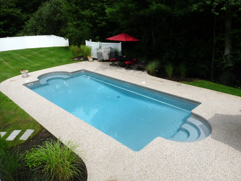 This is an example of a traditional pool in Boston.