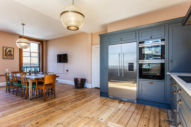 tall storage and dining traditional-kitchen