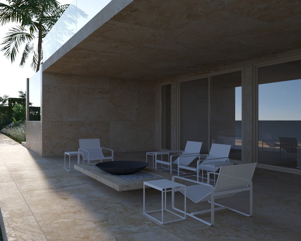 Крытая терраса на первом этаже