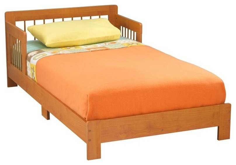 KidKraft Houston Toddler Bed, Honey Transitional Toddler Beds by